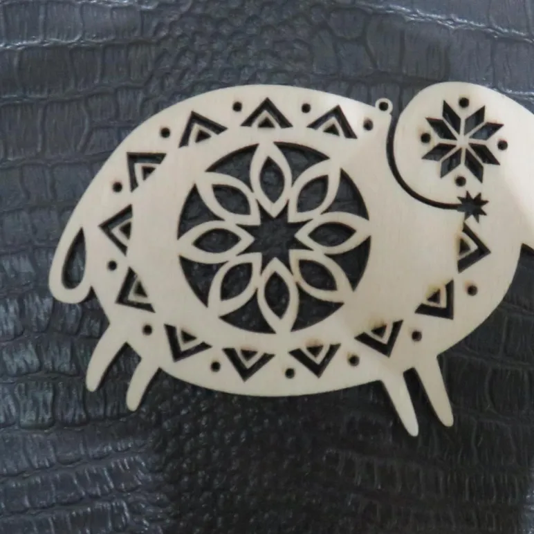 Набор резных фигурок из дерева «Ажурная сказка» (5шт, 10-12 см)